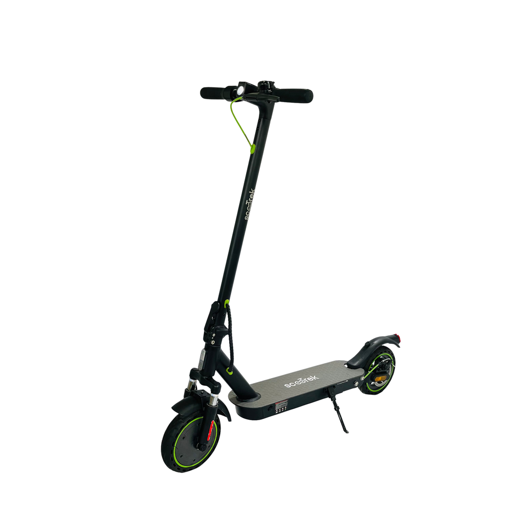 Scooter eléctrico City 350 Pro frontal — doble suspensión patineta eléctrica Colombia