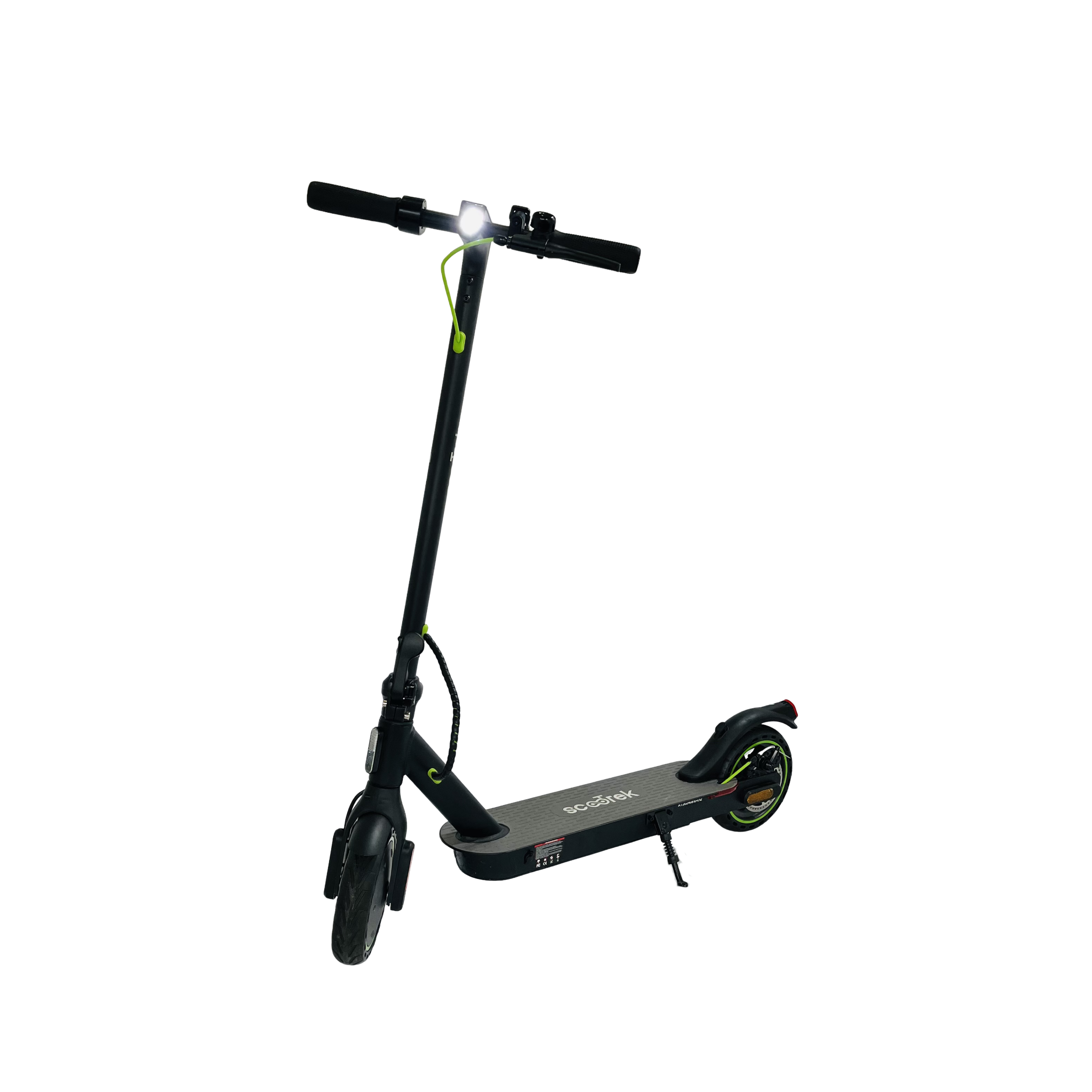 Scooter eléctrico City 350 vista frontal — patineta eléctrica 350W plegable Colombia