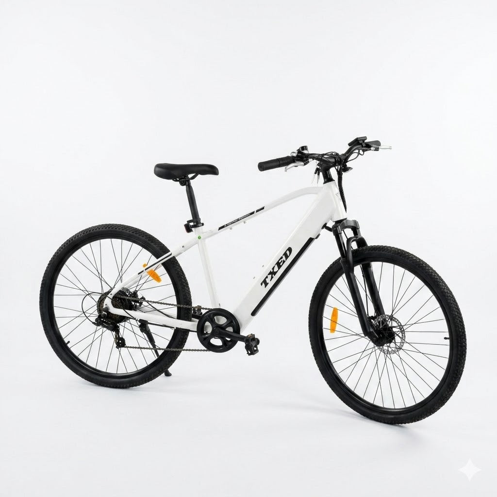 E Going Genius M lateral — frenos disco Shimano 7 velocidades bicicleta eléctrica hombre