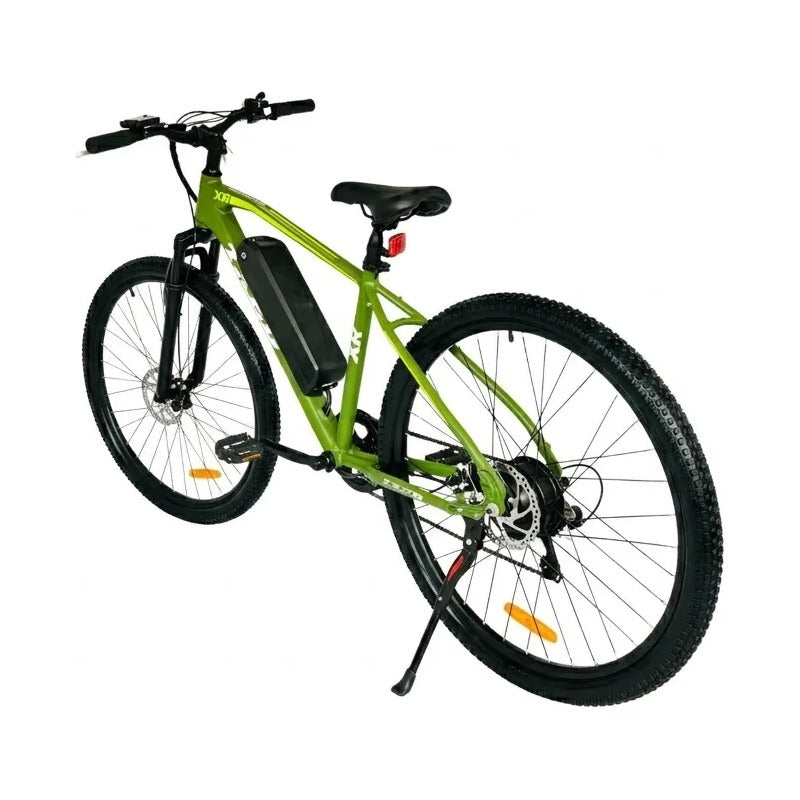 Bicicleta Electrica Mtb Rin 29 Frenos De Disco Suspension Verde Musgo