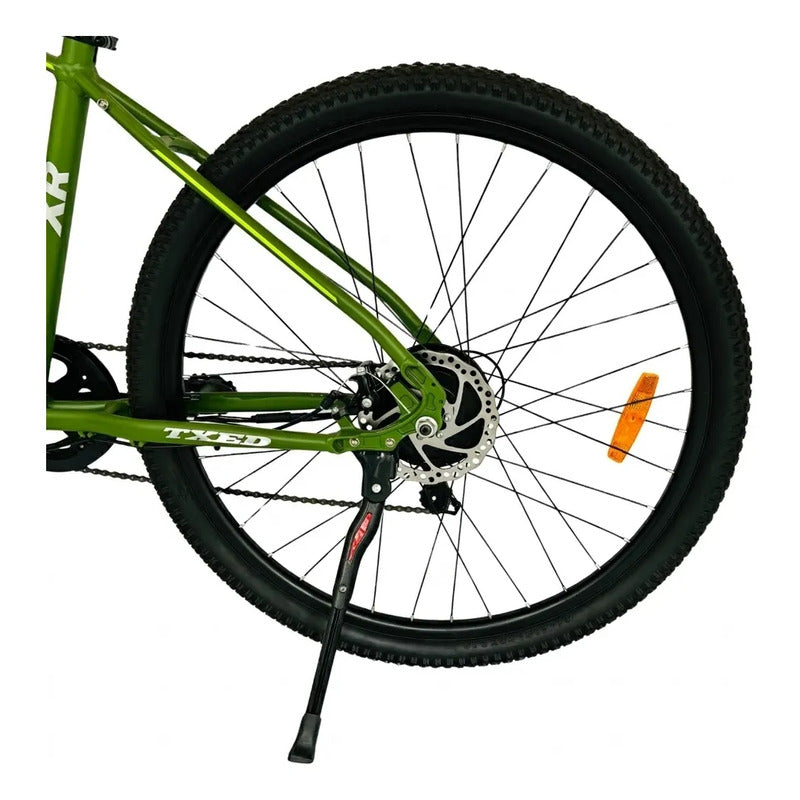 Bicicleta Electrica Mtb Rin 29 Frenos De Disco Suspension Verde Musgo