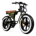 Bicicleta Electrica Tipo Moto Fat Bike 500w 48v 2 Puestos Verde Oscuro M