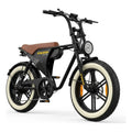 Bicicleta Electrica Tipo Moto Fat Bike 500w 48v 2 Puestos Negro