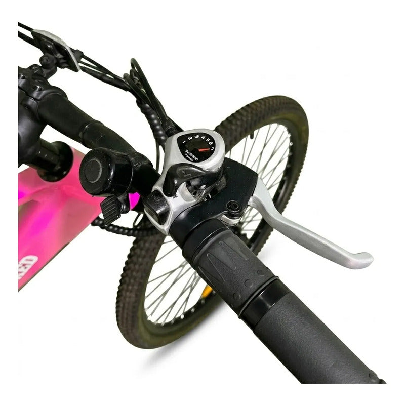 Bicicleta Electrica Mujer Aro 29 250w 36v Frenos Disco Rosa