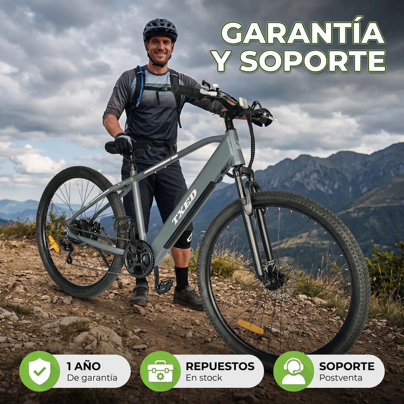Bicicleta Eléctrica Txed E Going Genius M 350w Pico Gris Oscuro