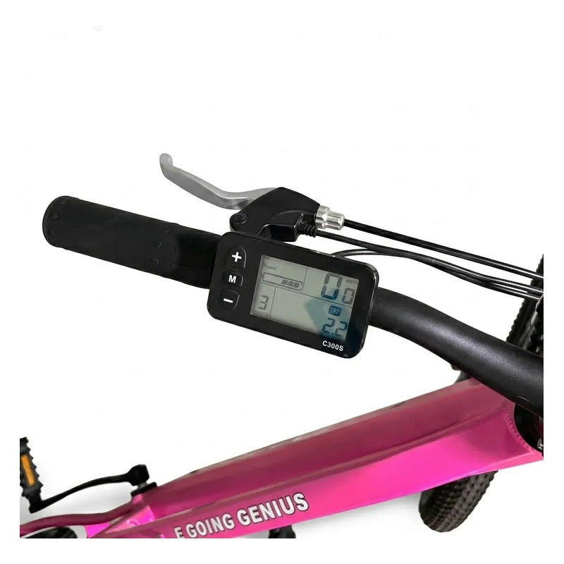 Bicicleta Electrica Mujer Aro 29 250w 36v Frenos Disco Rosa