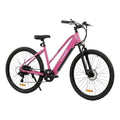 Bicicleta Electrica Mujer Aro 29 250w 36v Frenos Disco Rosa
