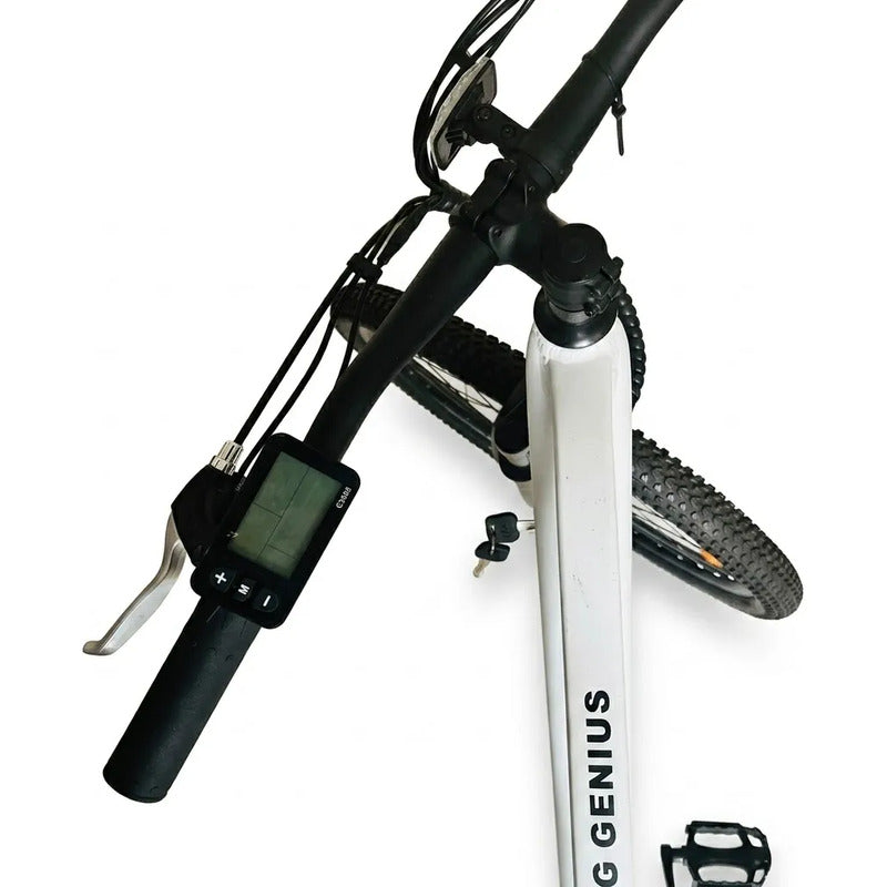 Bicicleta Electrica Aro 29 350w Pico 36v Frenos Disco Hombre Blanco