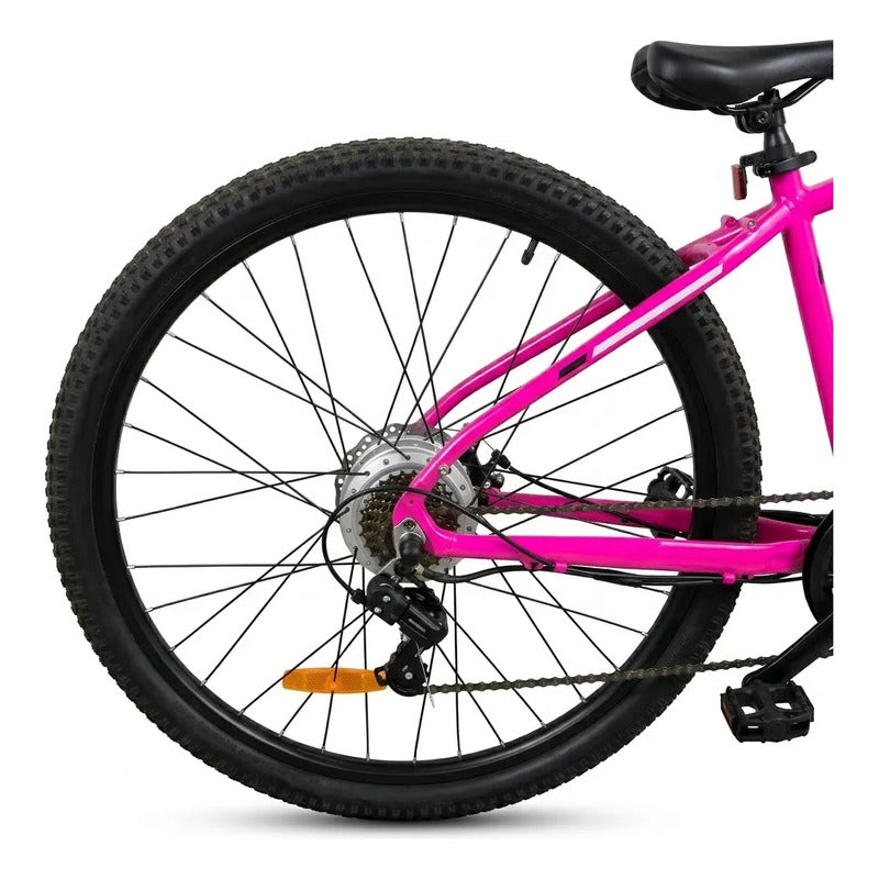 Bicicleta Electrica Mujer Aro 29 250w 36v Frenos Disco Rosa