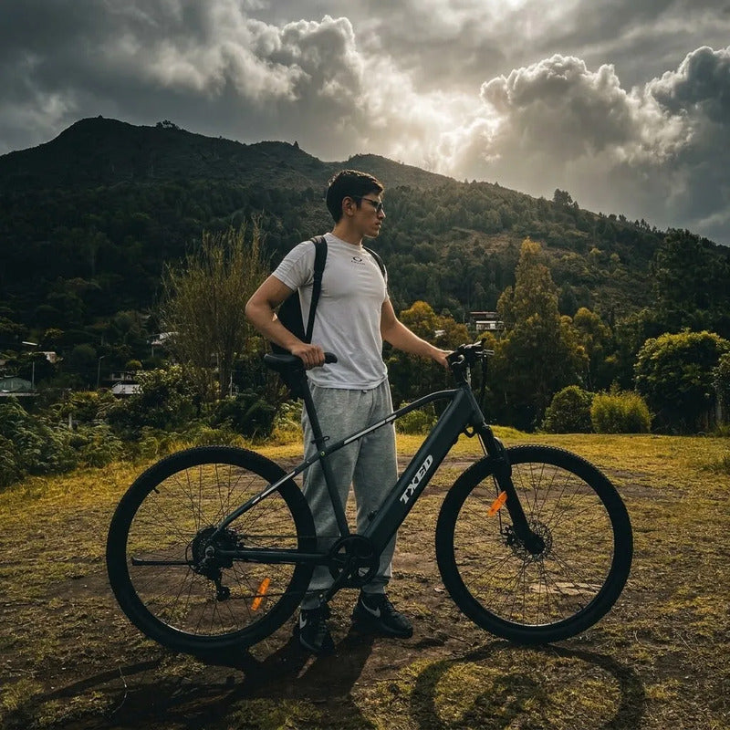 Bicicleta Eléctrica Txed E Going Genius M 350w Pico Gris Oscuro