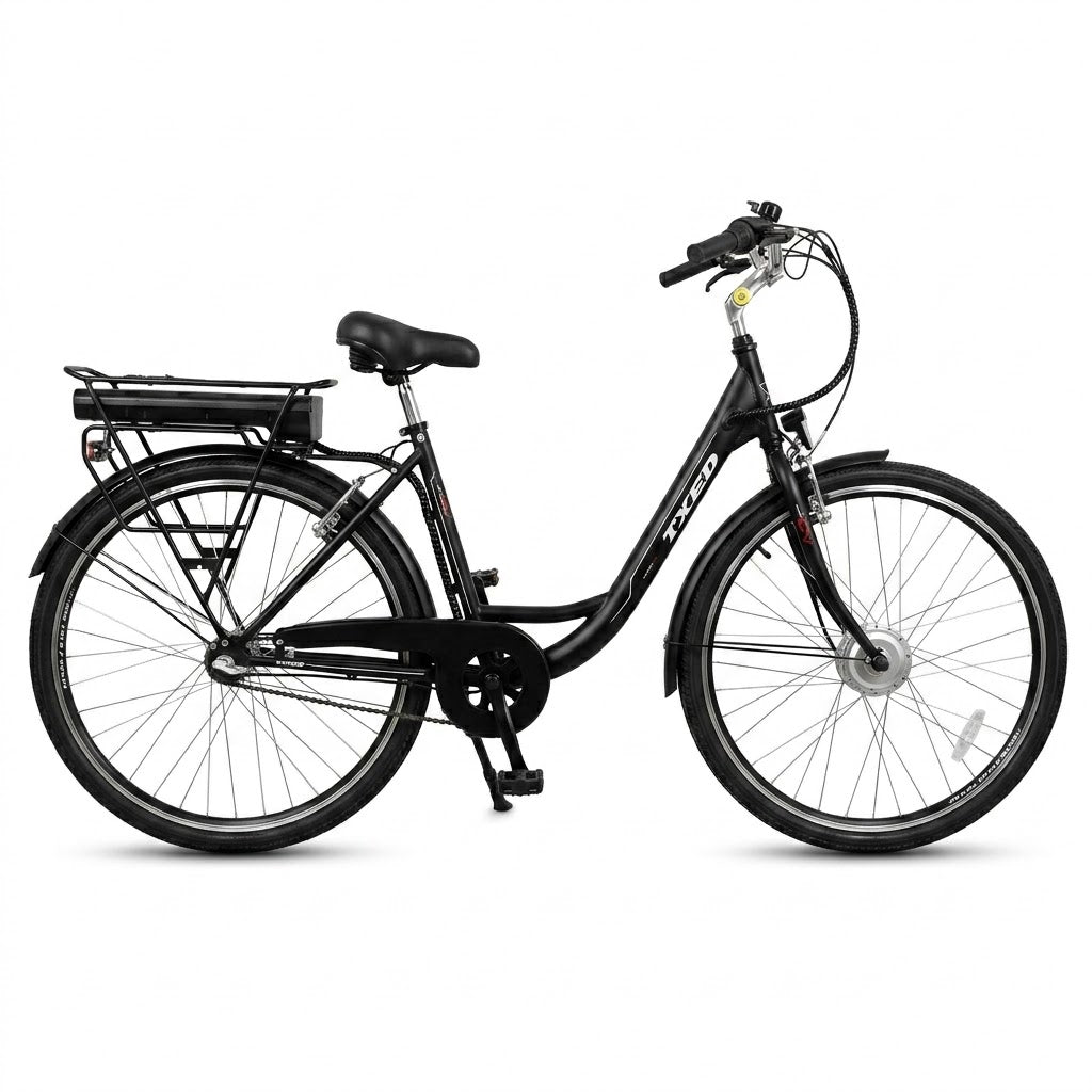 E Times City 4000DV color negro — bicicleta eléctrica urbana estilo Holland