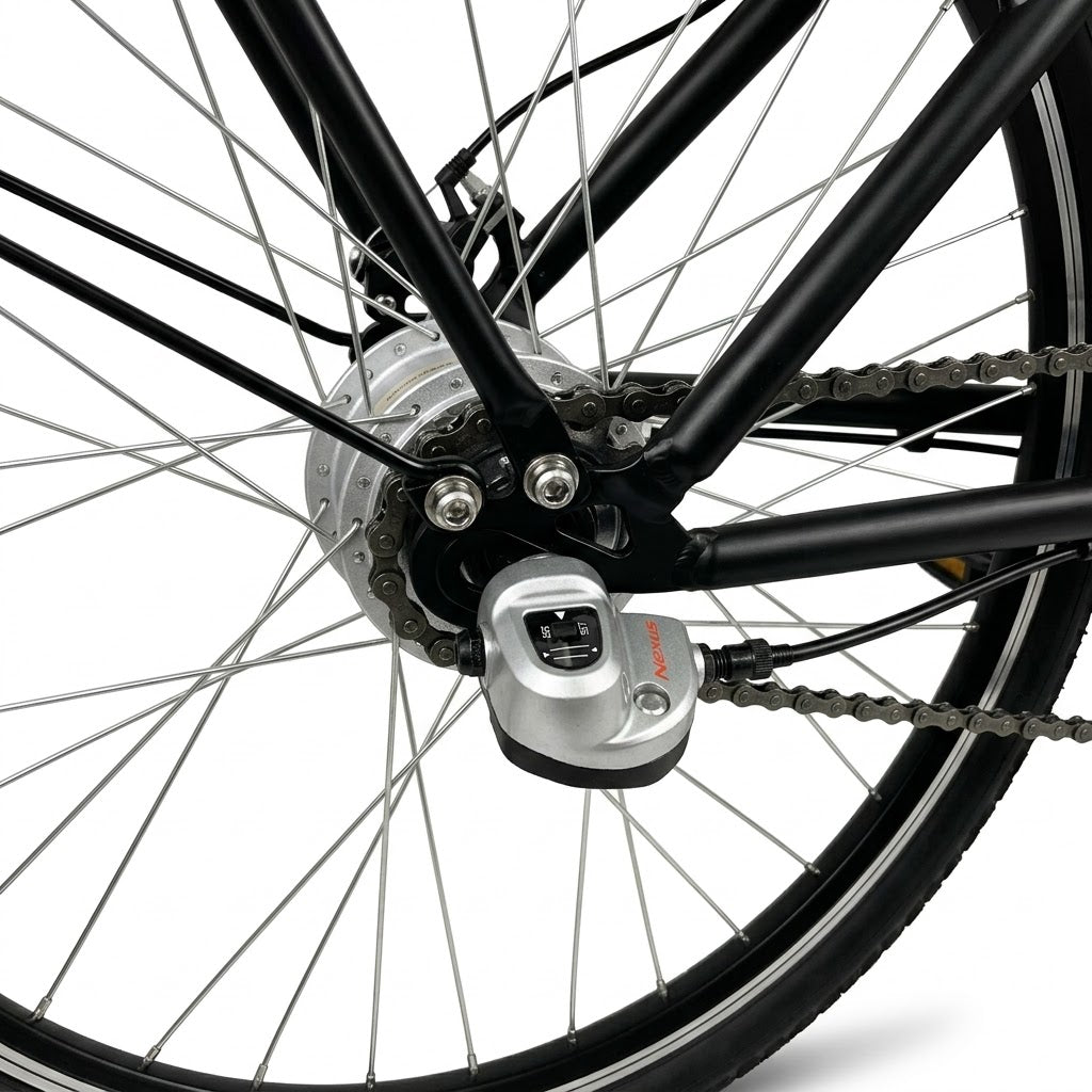 Bicicleta Eléctrica E Times City 4000DV | Motor 350W 36V | Estilo Holland | V-brake | Rin 26"/28"